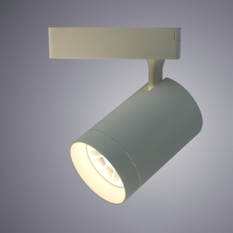 Трековый светильник Arte Lamp Soffitto A1730PL-1WH, белый, 22x12x10см, LED, 30W, 4000K, 2400Lm
