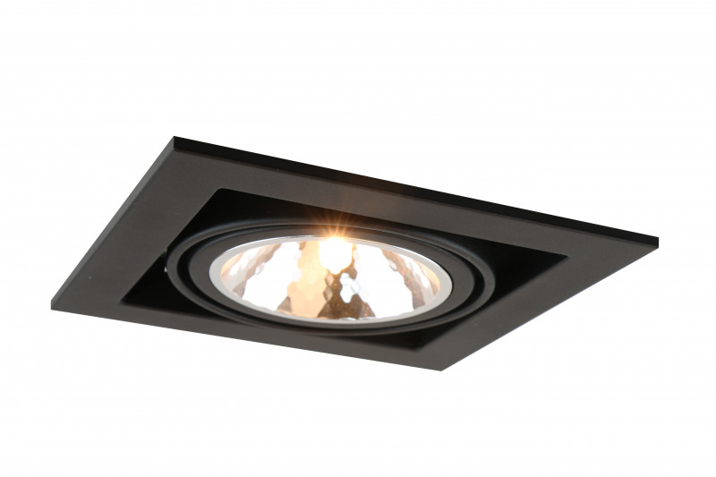 Встраиваемый светильник Arte Lamp Cardani Semplice A5949PL-1BK, черный