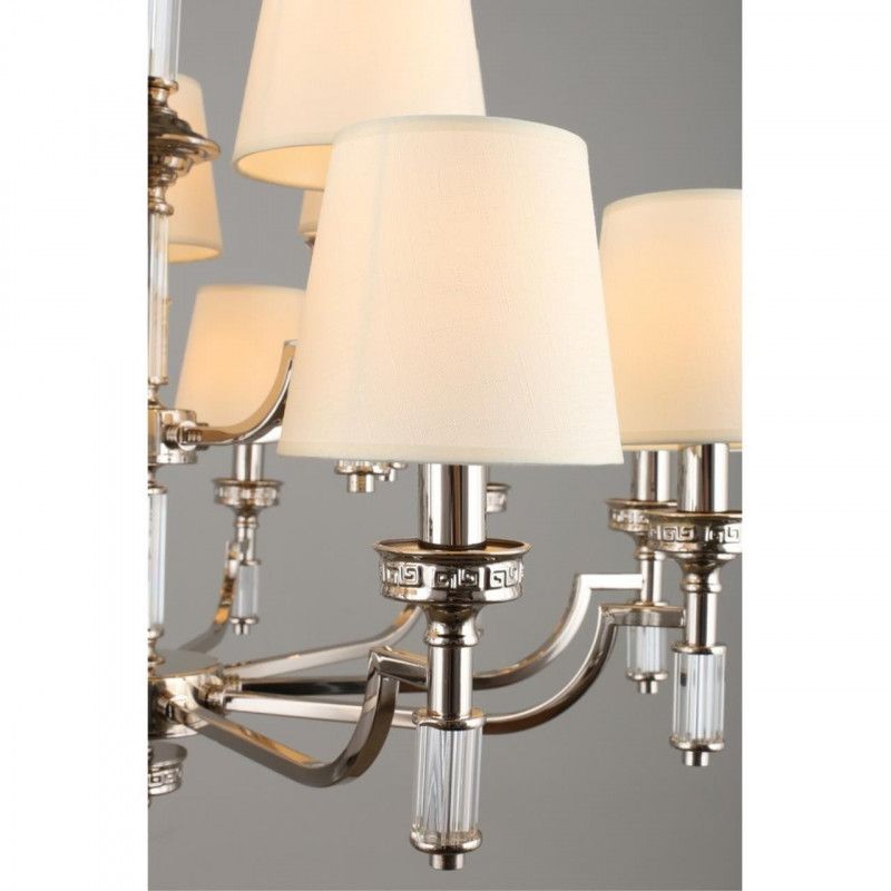 Подвесная люстра 90*85-160 см, 15*E14, 40W, Aployt Patricia APL.716.03.15, хром