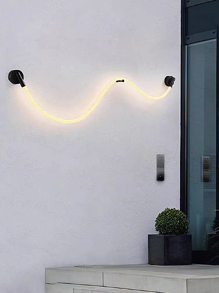 Бра 155*- см, 1*LED*35W, 3000K, Lightera Tura LE103W-158BB STAINLESS, Черный