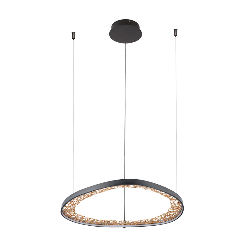 Люстра 42*65*5 см, 1 LED*36W, 4000 К, Arte Lamp Cinta A1847SP-36BK, Черный
