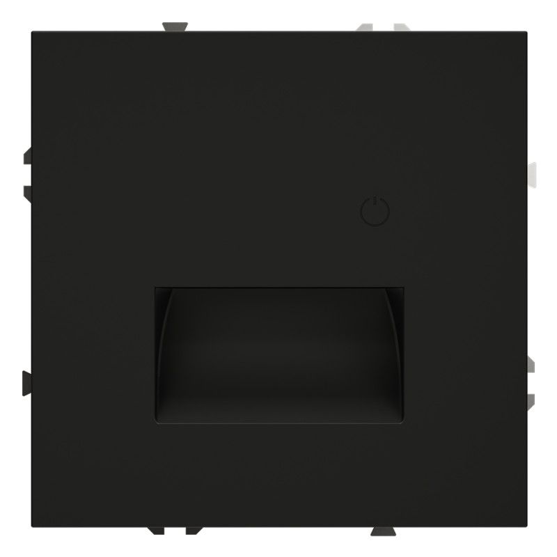 Подсветка светодиодная встраиваемая Voltum S70 с датчиком, черный матовый пластик Soft touch VLS070708