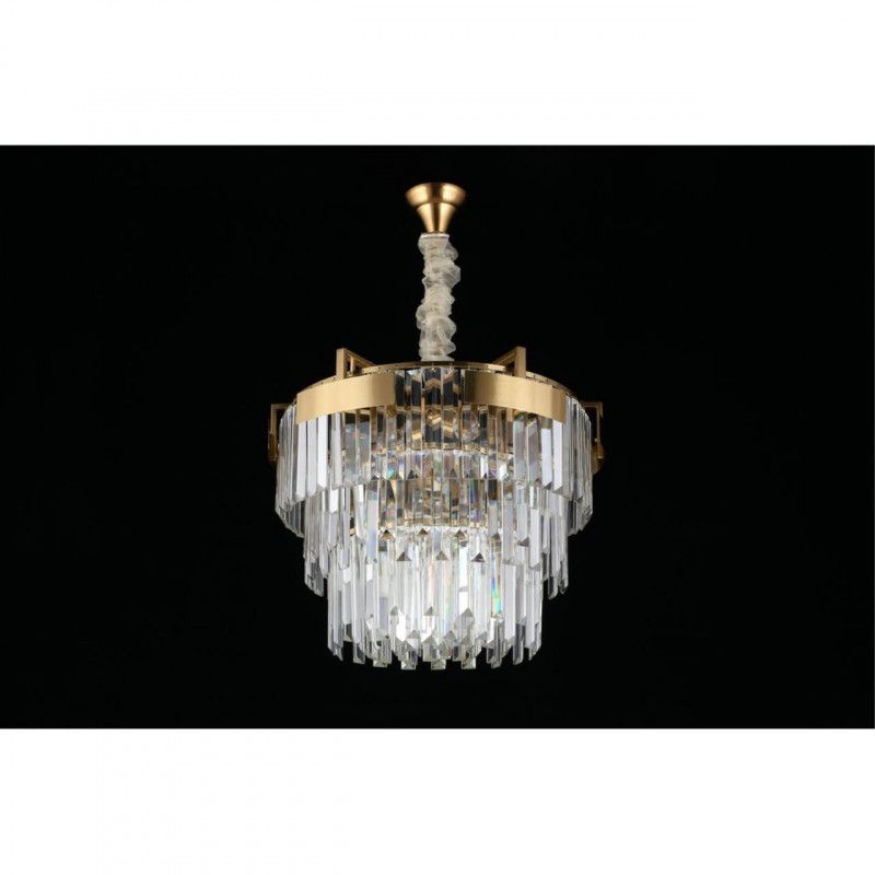 Каскадная люстра 50*60-100 см, 9*E14, 40W, Aployt Mariz APL.813.13.09, латунный