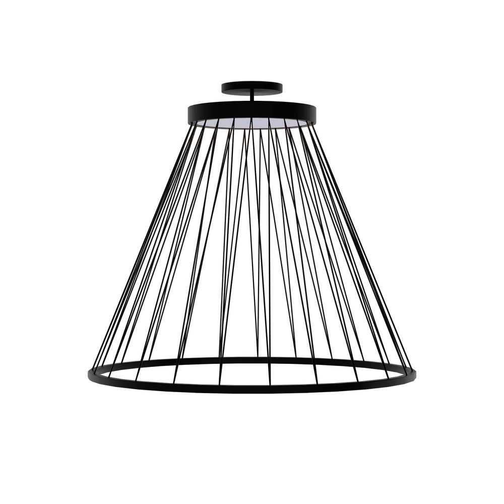 Подвес 40*40-150 см, 4*LED, 12W, 4000K, Favourite Fibra 4633-4P, черный матовый