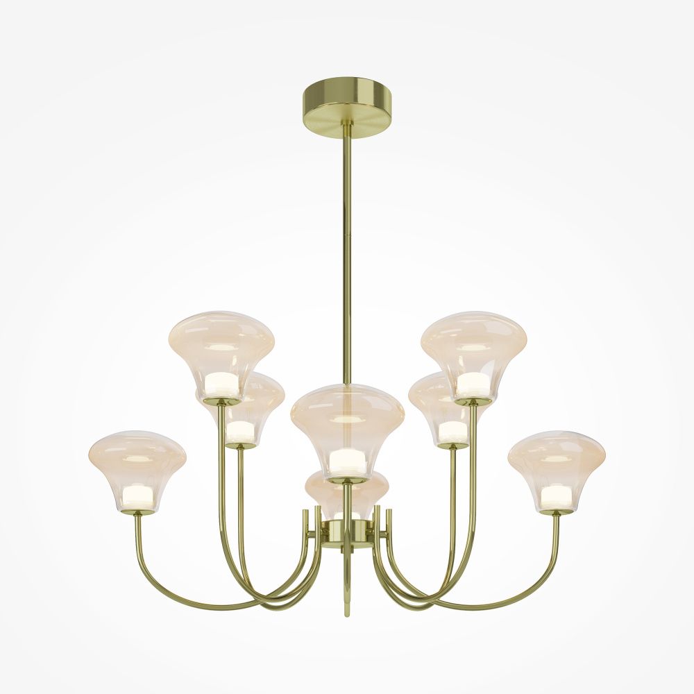 Подвесной светильник Maytoni MOD402PL-L30BS3K **50-80 см, *LED*30W, 3000K, Maytoni Dynasty MOD402PL-L30BS3K, Латунь