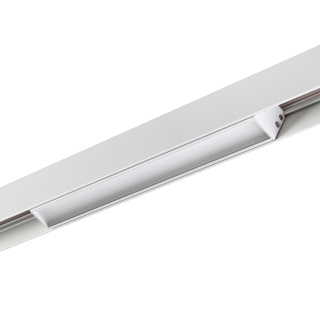 Трековый светильник 25 см для низковольного шинопровода Novotech Flum 358409, 12W LED, 4000K, белый