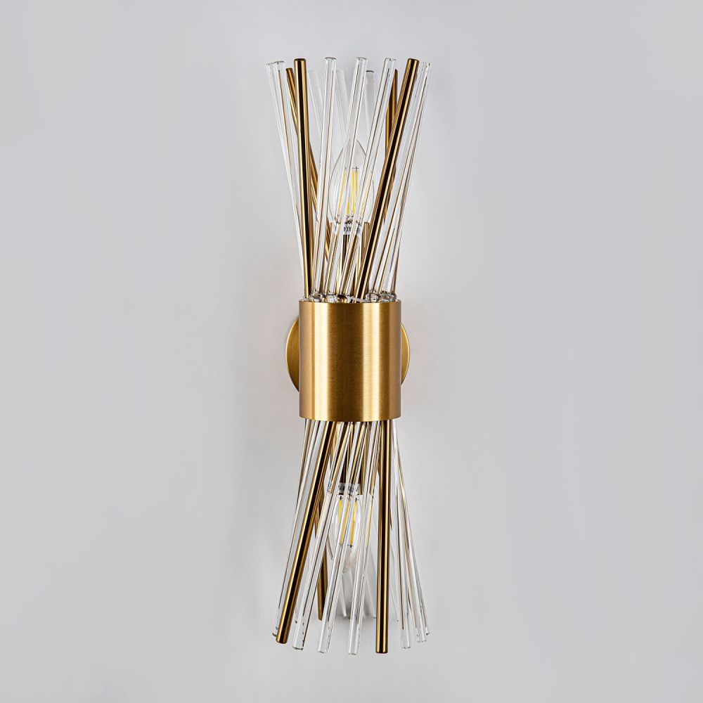 Настенный светильник 14*13*0,0000 см, Е14 2x40ВтW, Латунь MODELUX ML.517.02