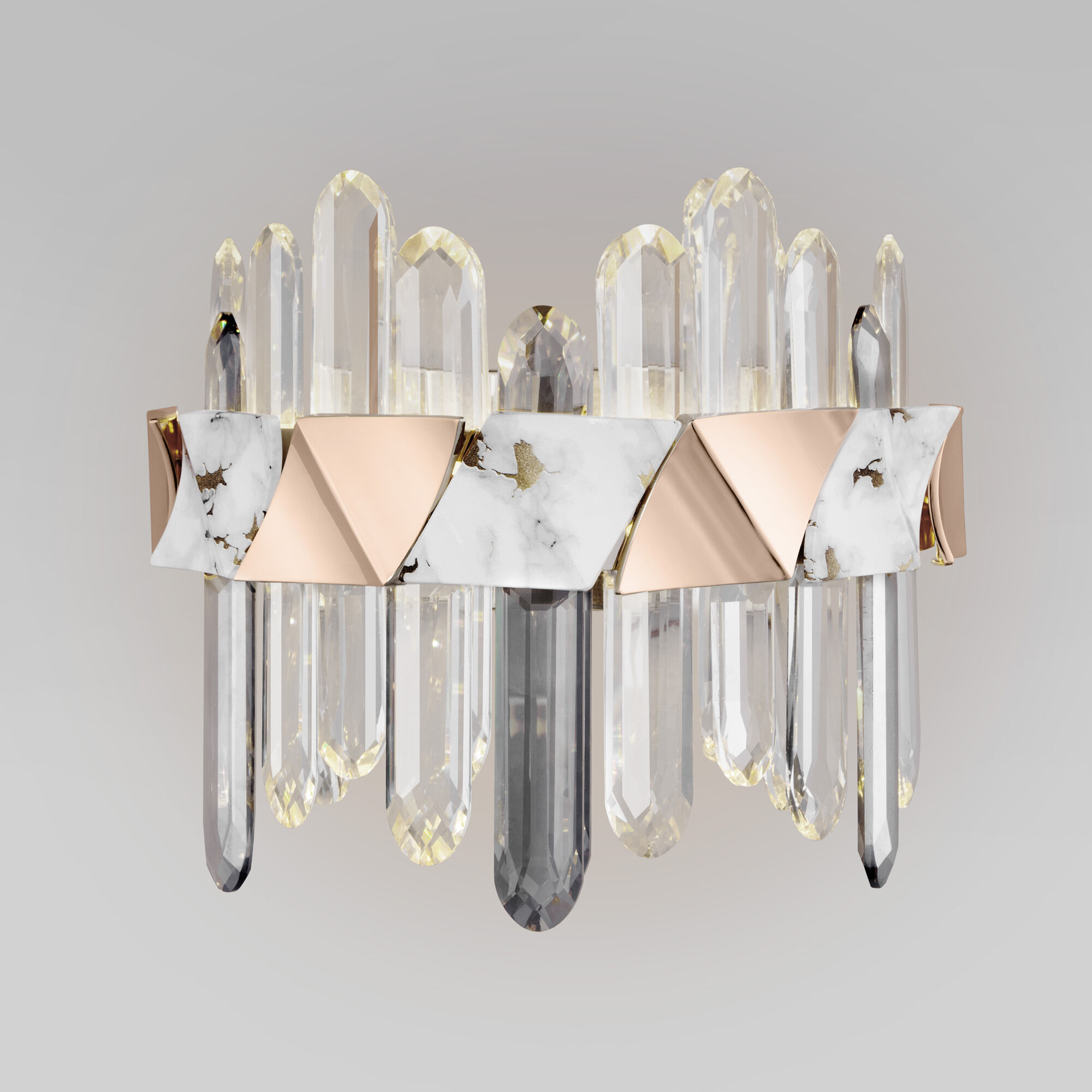 Бра с хрусталем 32*18*24 см, *LED, 16W, 3000;4000;6000 Bogate's Jewel 420/1, золото