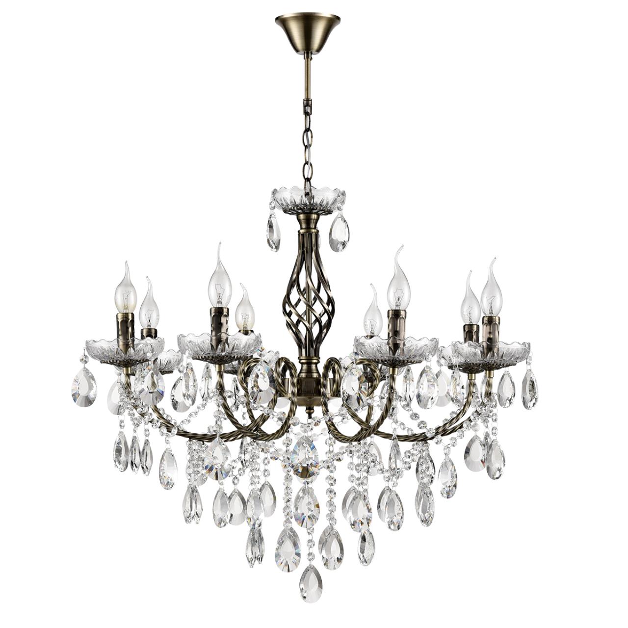 Люстра 72*103 см, 8*E14 Lumion Linn 8190/8 античная латунь