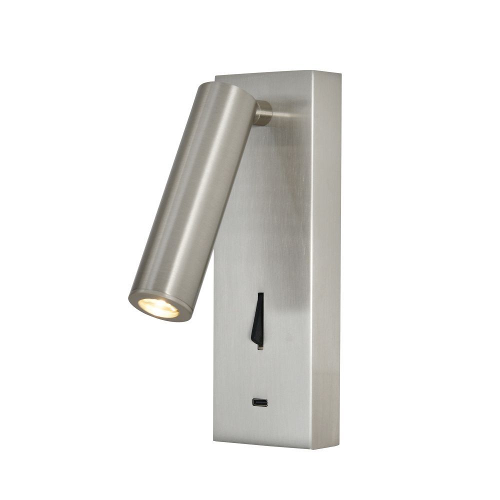 Бра 3*18 см, *LED*3W, 3000K, Mantra Tarifa MAN8986, матовый хром