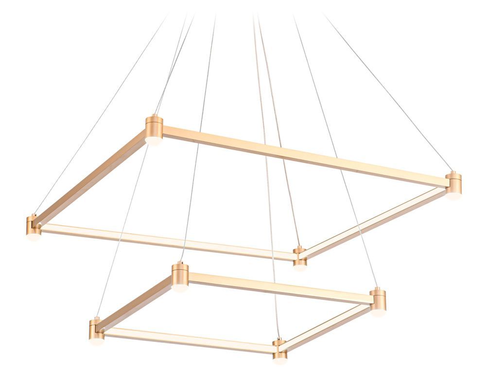 Светильник подвесной 60*60*130 см, LED 60W, 3000К, золото Ambrella Comfort LineTech FL5599