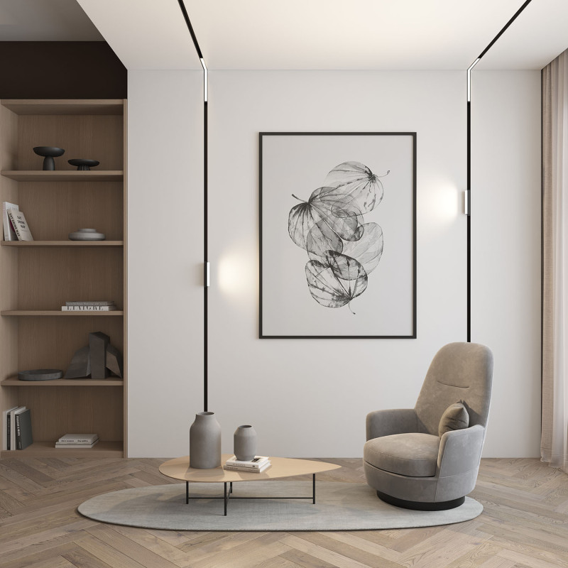 Угловой трековый светильник SMART LINEAR DK8015-BK черный
