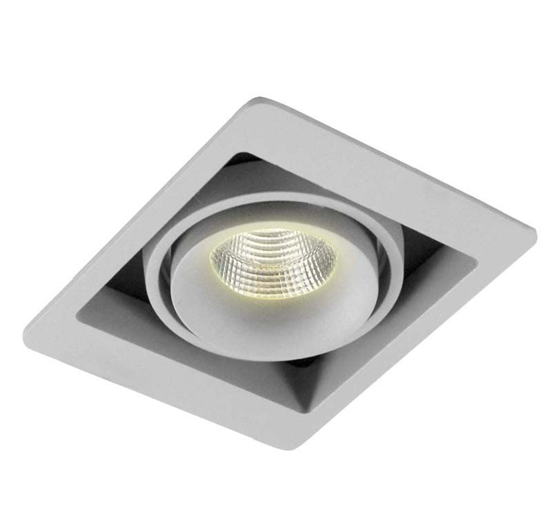 Встраиваемый светильник Donolux DL18615/01WW-SQ Silver Grey/Black Серебисто-серый/черный