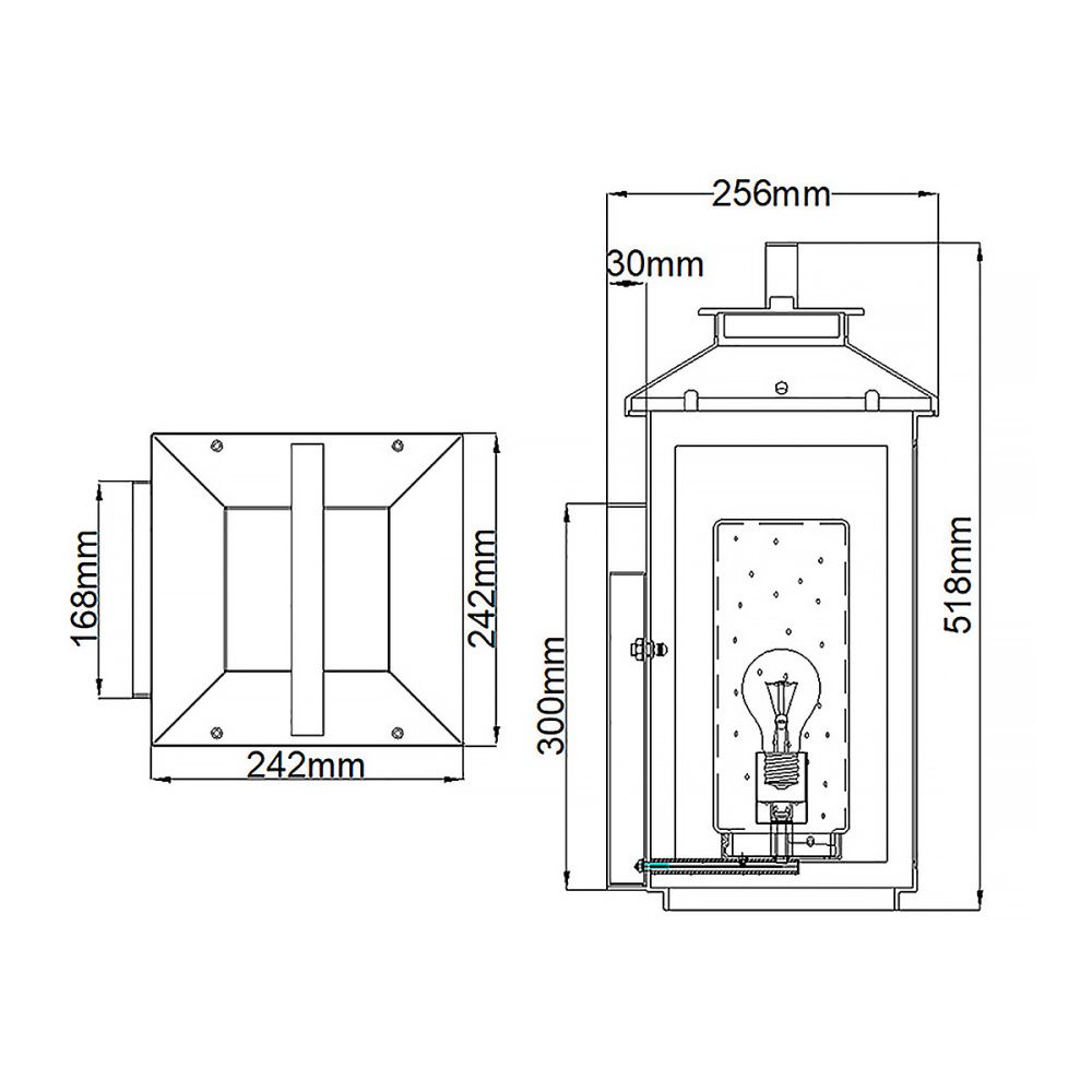 Настенный фонарь Hinkley, Арт. QN-ATWATER-L-PDB