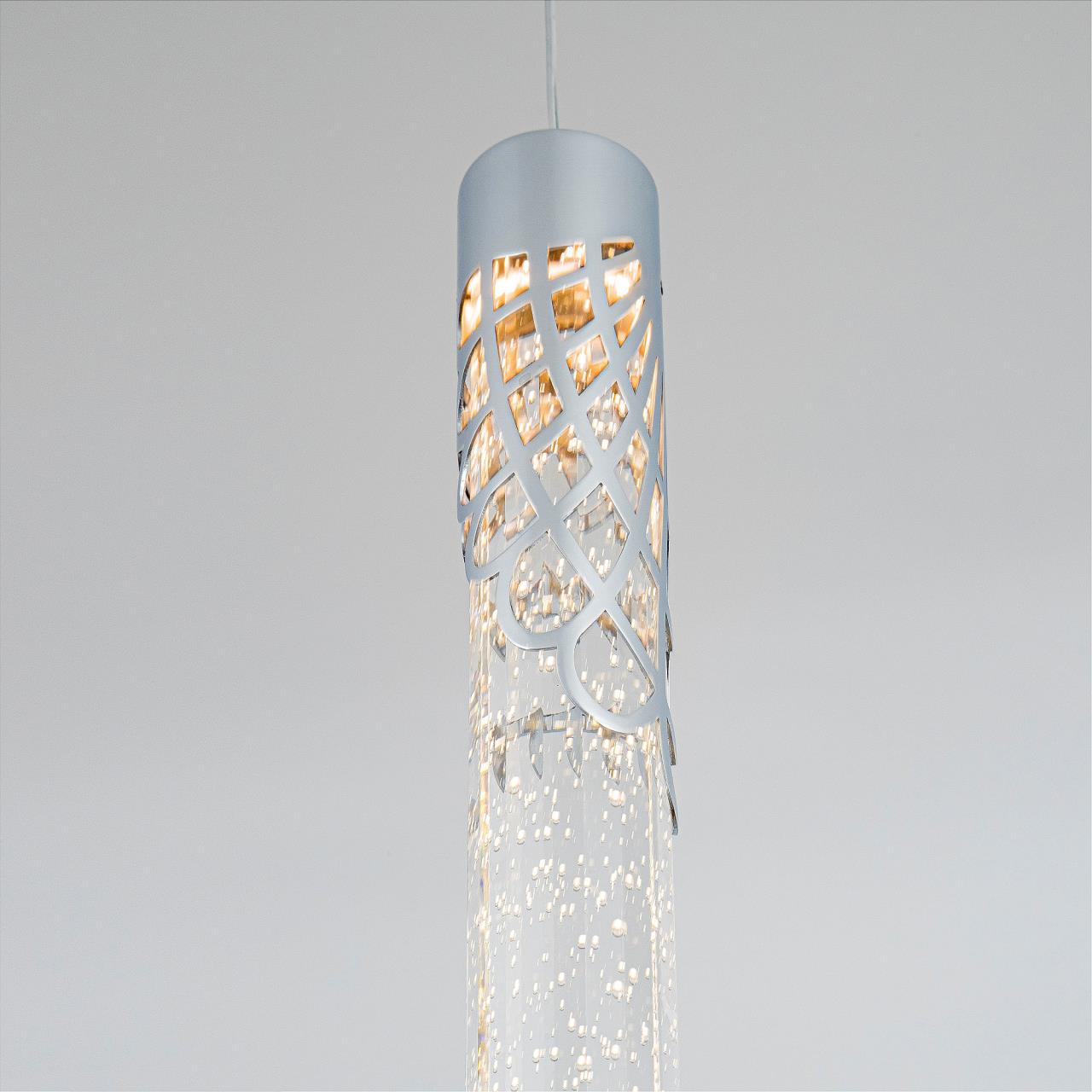 Подвесной светильник 10*10*112 см, LED 5W, 4000K, Хром MODELUX ML.88965.1 CH