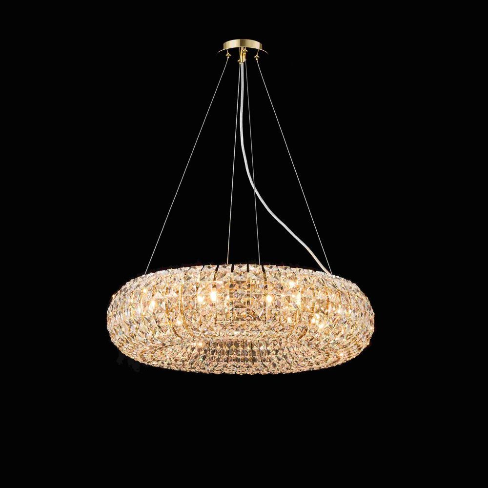 Люстра Ø600 x H150 (1200) мм, E14 8 x 40W (320W) NewRgy H GOLD (Золото) M48-ф600*H150 H GOLD
