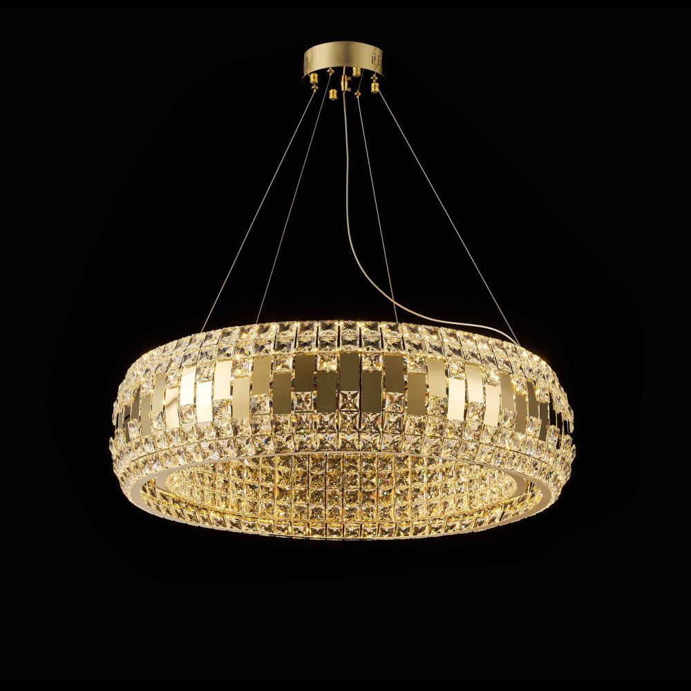 Люстра Ø800 x H220(1200) мм, LED 152W 3000K-6500K NewRgy H GOLD (Золото) K56-ф800*H220(1200) H GOLD