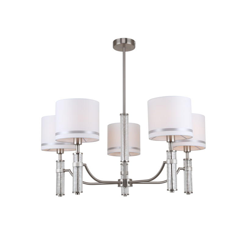 Подвесная люстра Freya Albero FR5108PL-05N, диаметр 74 см, никель