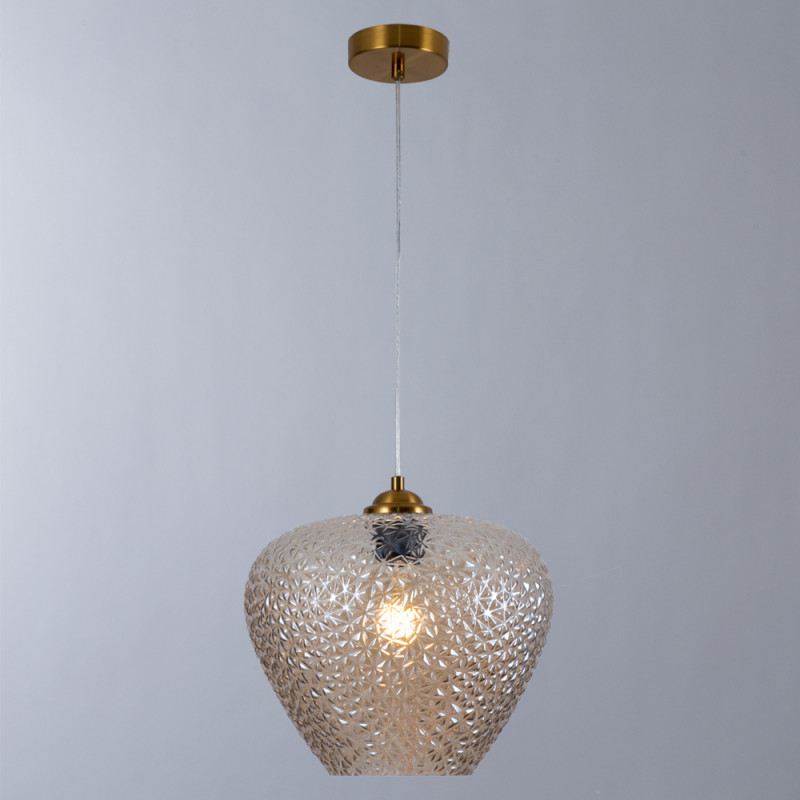 Подвесной светильник Divinare Capriccio 5004/17 SP-1, диаметр 29 см, латунь