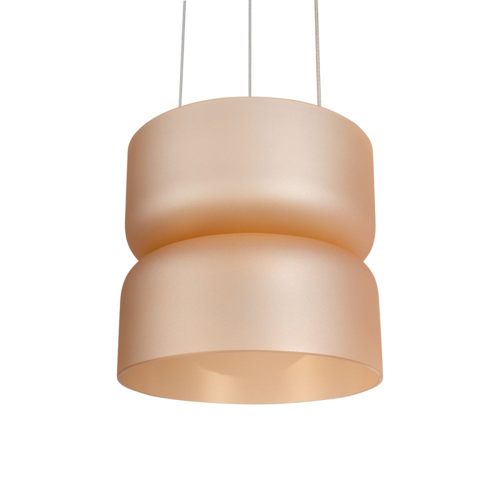 Подвесной светильник 17 см, 12W, 3000K, LOFT IT Totem 10466/2P Amber matte, белый-янтарный
