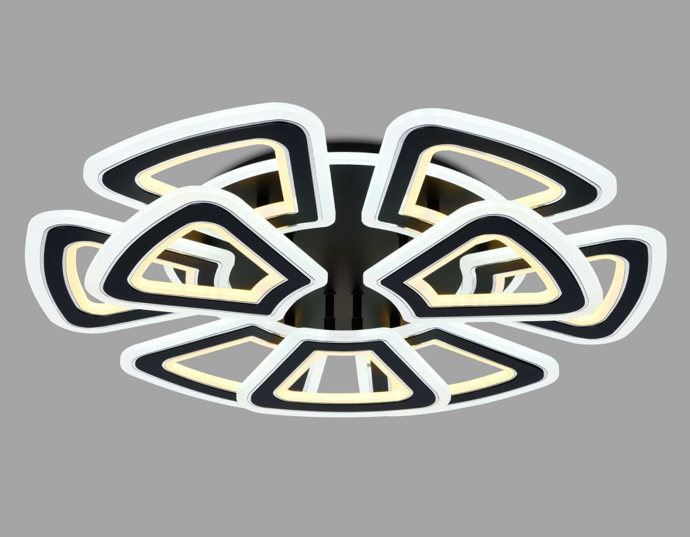 Светильник 65*64*13 см,  210W, 3000К, черный, хром Ambrella Acrylica Original FA8893