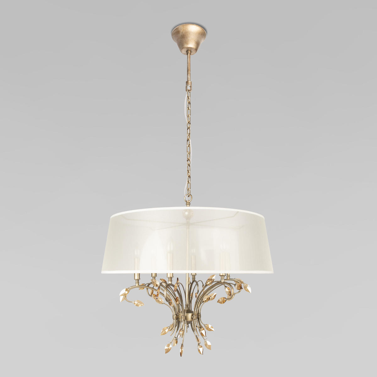 Подвесной светильник 73,7*95/25 см, 6*E14 LOFT IT Hermitage 10305/A шампанское