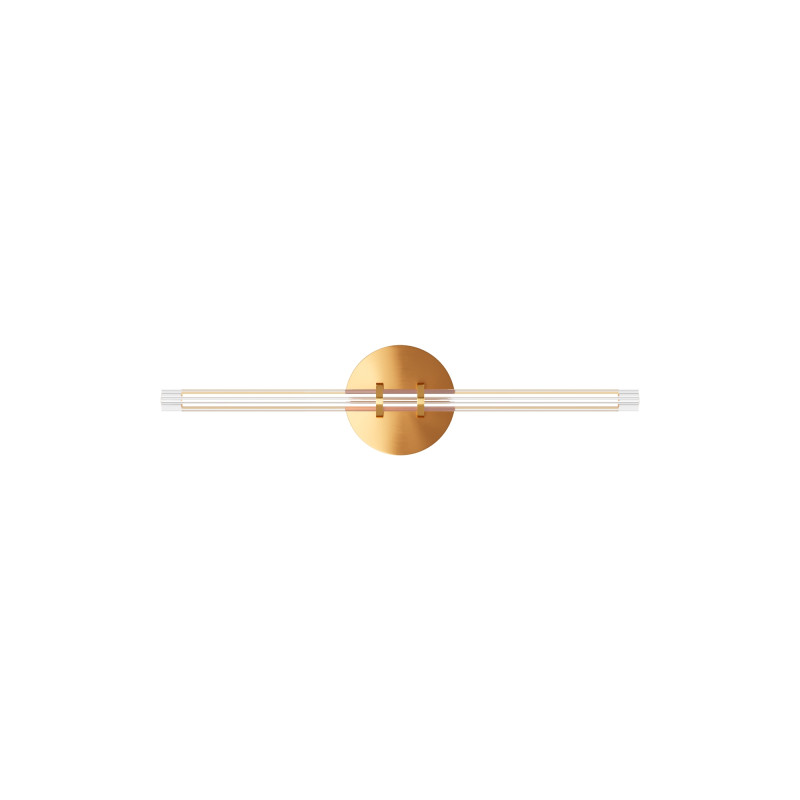 Бра 60*9*14 см, LED, 12W, 3000К, Maytoni Plume MOD340WL-L10BS3K латунный