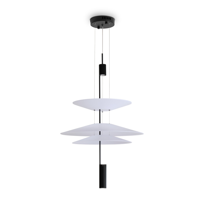 Подвесной светильник 50*50*435 см, LED, 12W, 3000К, Freya MONO FR6190PL-L7WB черный