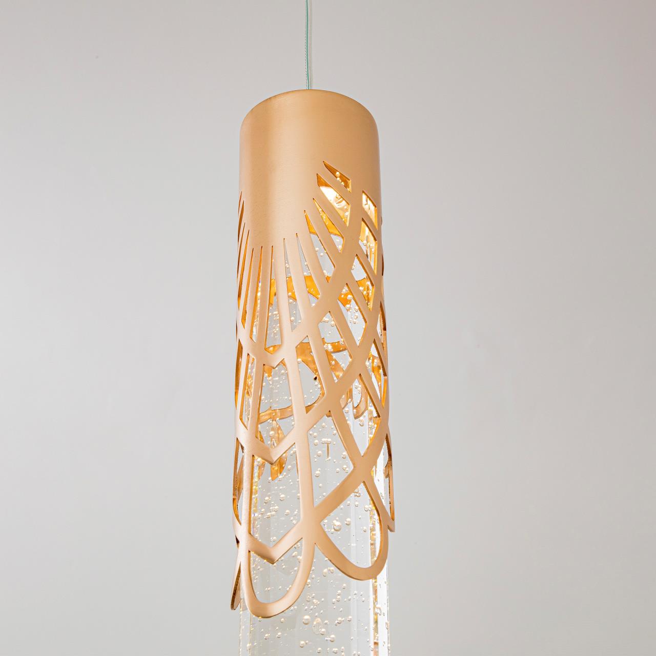 Подвесной светильник 10*10*112 см, LED 5W, 4000K, Золото MODELUX ML.88965.1 GD