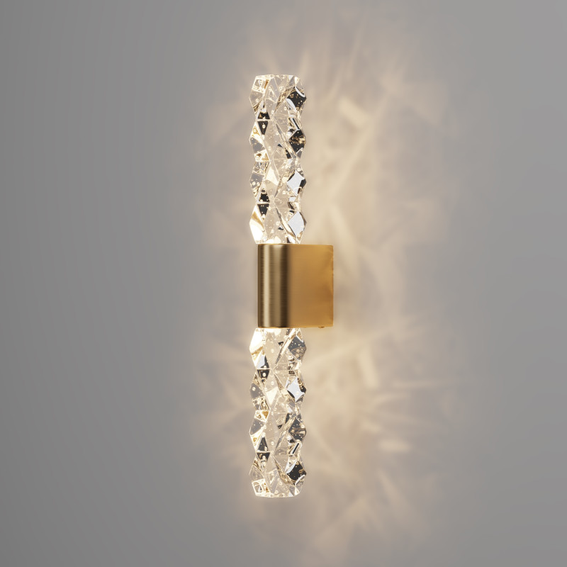 Бра 4*8*40 см,  LED, 5W, 3000К, Maytoni Selemo MOD328WL-L5BS3K латунный