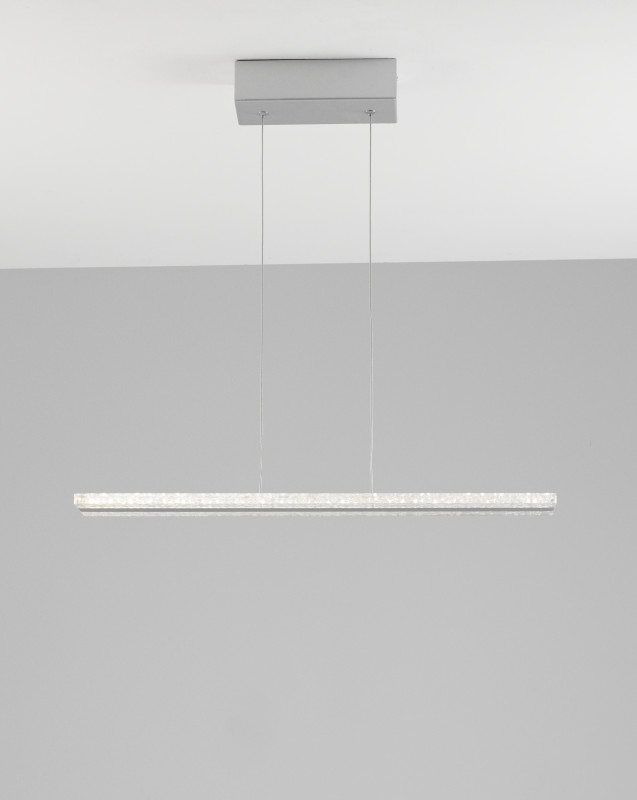 Подвесной светодиодный светильник 60*12*50 см, LED 24 W, Moderli Holo V1940-PL Серый