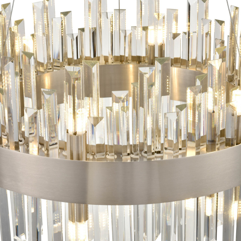 Подвесной светильник  50*110 см, 12*G9 сатин никель Vele Luce Regina VL3135P12