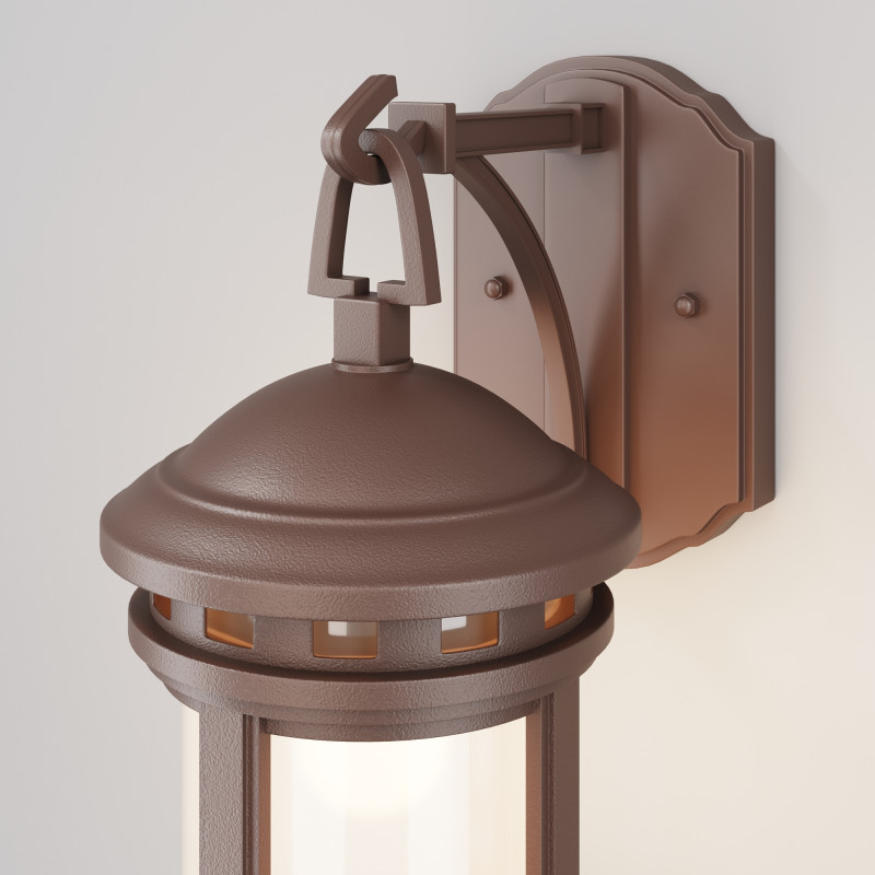 Уличный настенный светильник Maytoni Salamanca O031WL-01BR, коричневый