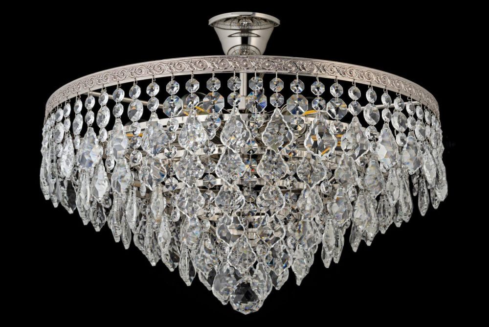 Люстра потолочная *46*25 см, 6*E27*60W, Arti Lampadari Castellana Nickel Castellana E 1.3.46.602 N, Матовый никель