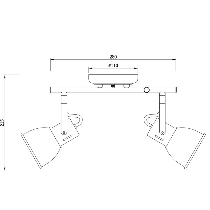 Светильник спот Arte Lamp A1677PL-2WH белый