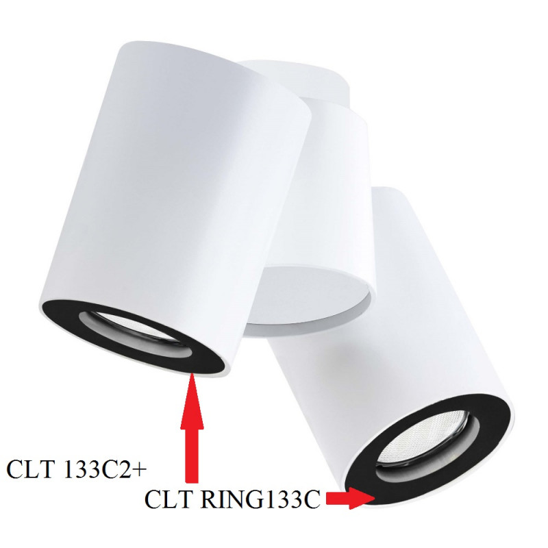 Светильник 7 см, Crystal Lux CLT 133C2 Белый