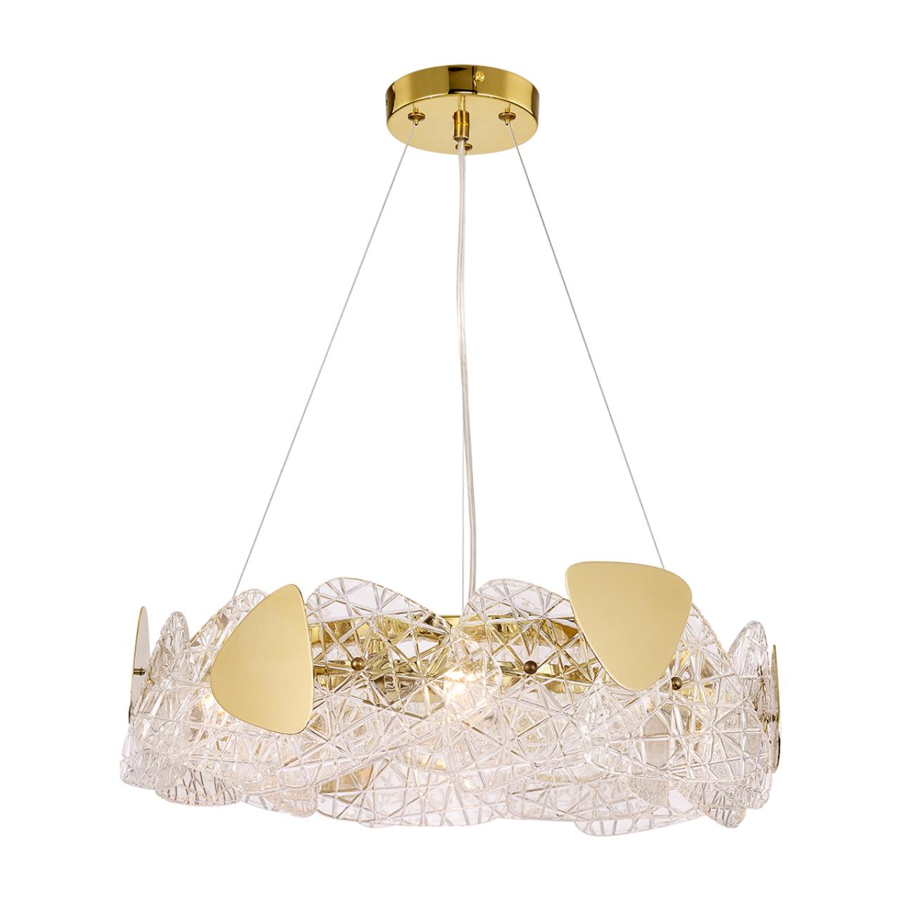 Люстра подвесная 48*115 см, 6*E14 Lumion Queeny 6582/6 золотой