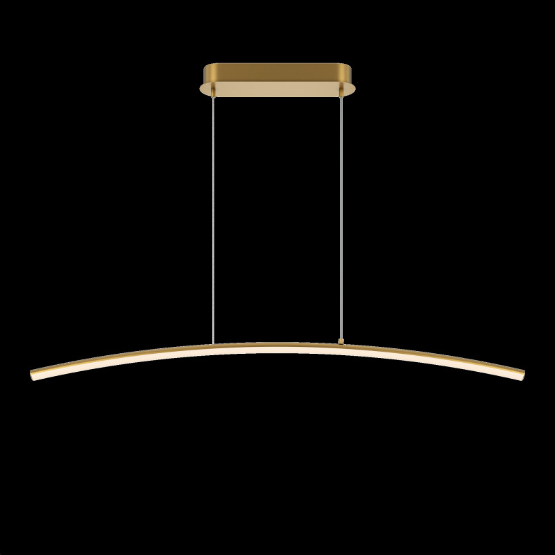 Подвесной светильник 98*7*305,7 см, LED, 15W, 3000К, Maytoni Light Reflection MOD243PL-L18BSK латунный