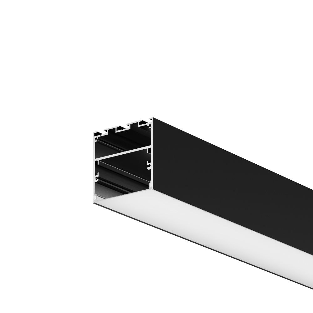 Алюминиевый профиль накладной-подвесной 50x50 (Черный, 3 м), ALM-5050T-B-3M 633009, 300*5*5 см, Maytoni  633009, Черный