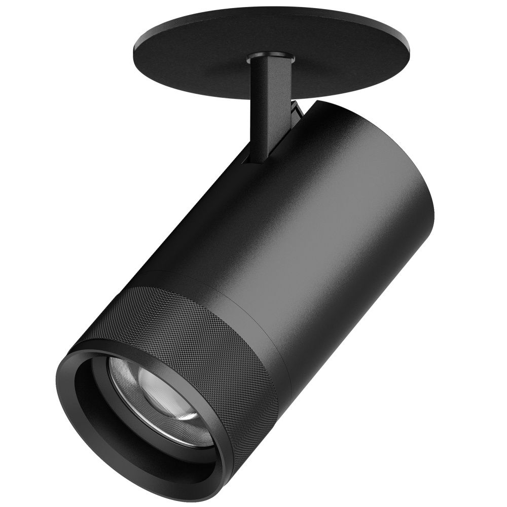 Светильник встраиваемый *9,4*18 см, *40W, 2700-4200-6000K, Lightstar Canno Pro C4407RS, Черный