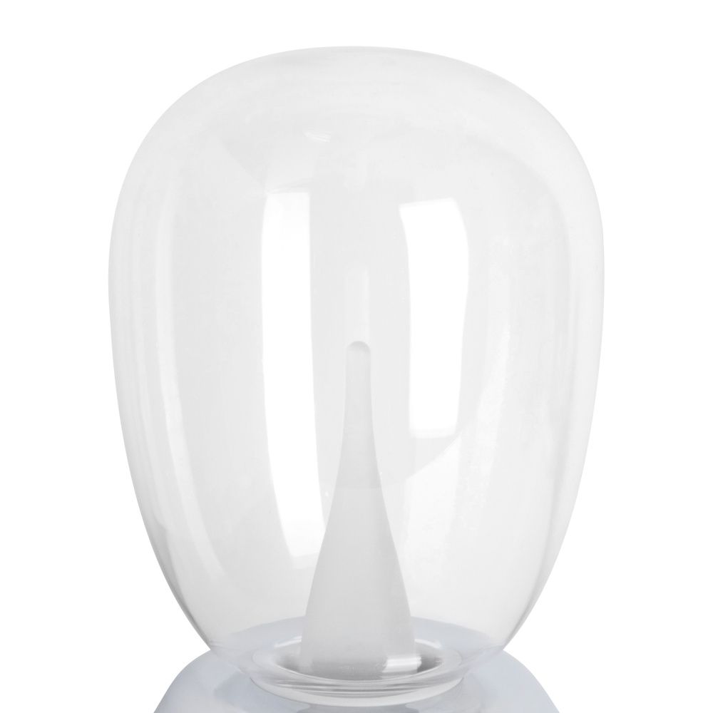 Настольная лампа диммируемая 10W 3000K прозрачный/хром Uovo III Lightstar 807904