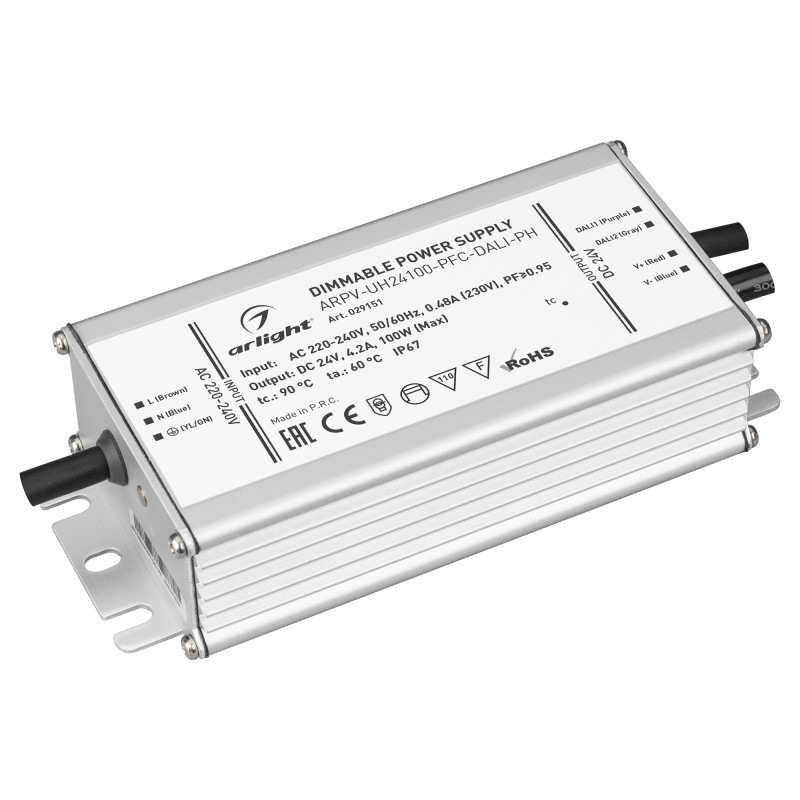 Блок питания для светодиодной ленты Arlight 029151 13,1*6,75*3,85 см.