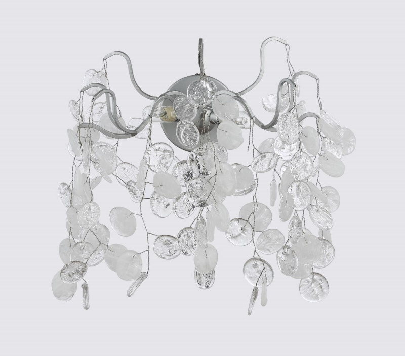 Бра 37*18 см, Crystal Lux TENERIFE AP2 SILVER Серебряный