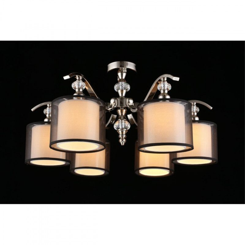 Люстра 67*35 см, 6*E14, 40W, Aployt FLORET APL.703.17.06, хром