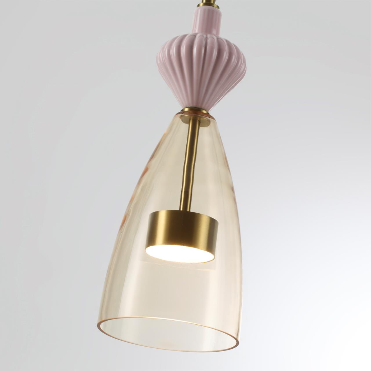 Подвес 14*14*152 см,  LED*W, 4000 К, Odeon Light Palleta, античная бронза 5045/12LC