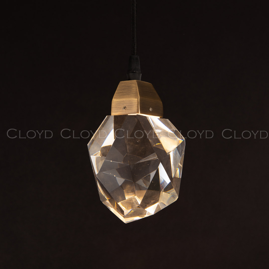 Подвесной светильник 11*16 см 1*LED 3W латунь темная Cloyd Bozon 10723