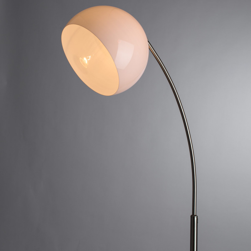 Торшер Arte Lamp Goliath A5822PN-1SS, высота 170 см, матовое серебро