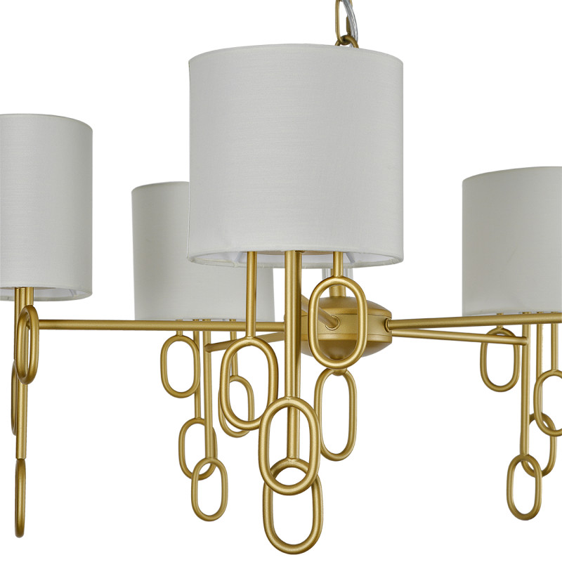 Подвесная люстра 70*70*125 см, 5*E14, 200W, Indigo AMALI V000479 золотой, 13026/5P Gold