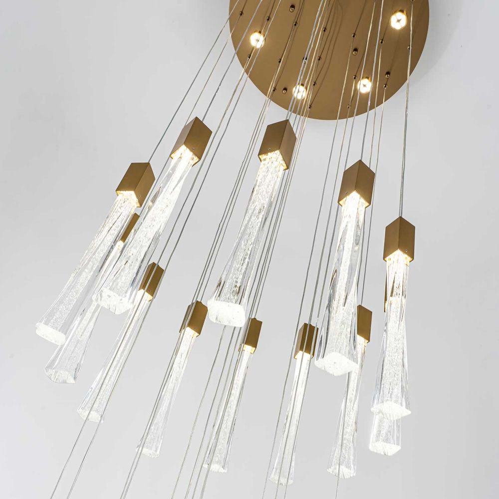 Подвесная люстра 60 см, 155W, 4000К MODELUX ML.89138.25 BS бронза