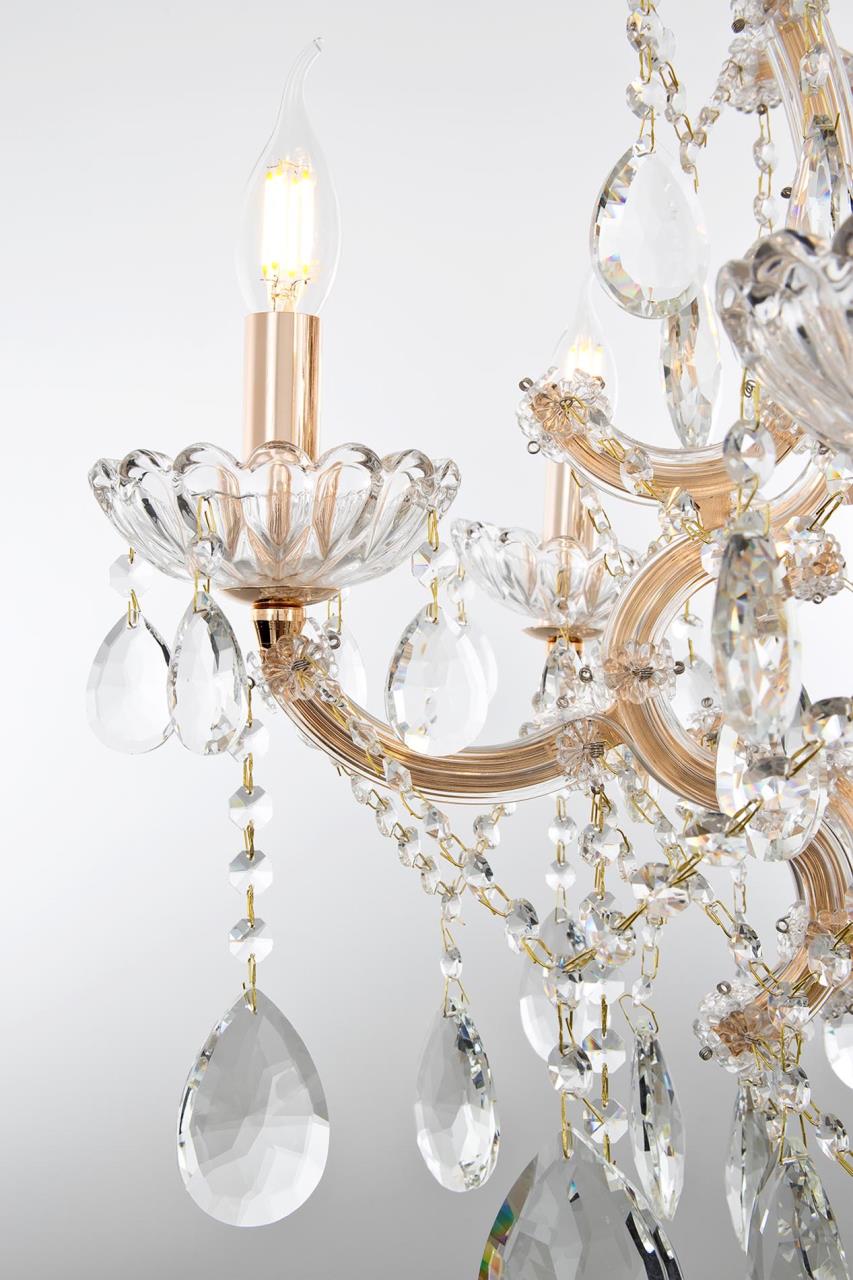 Подвесная люстра 72*72*98 см, Е14 8x40W, Золото MODELUX premium ML.7003.8P